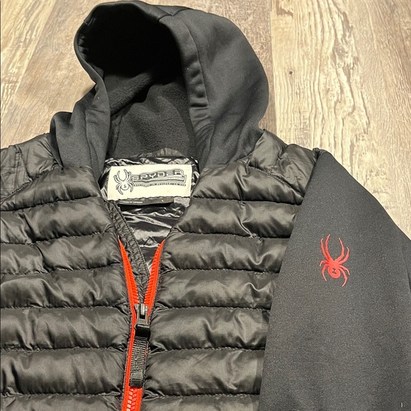 Spyder Other - Spyder Black Quilted Outerwear Boys Jacket Size Large